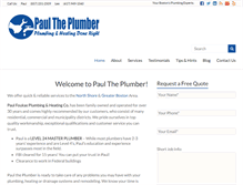 Tablet Screenshot of pftheplumber.com